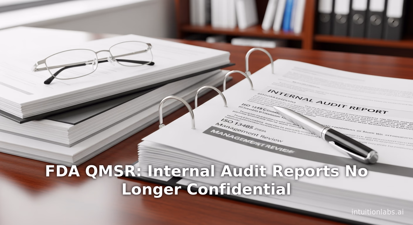 FDA QMSR: Internal Audit Reports No Longer Confidential