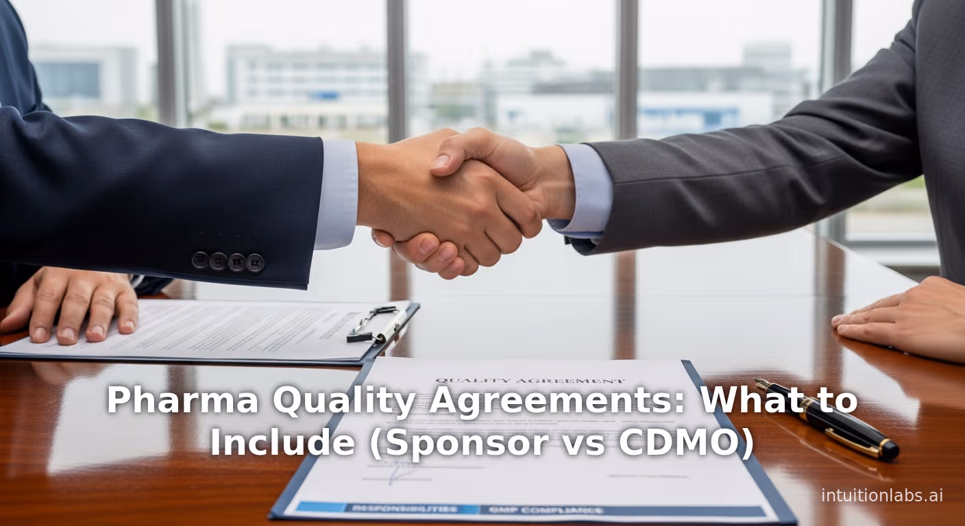 Pharma Quality Agreements: What to Include (Sponsor vs CDMO)